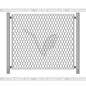 Забор из проволочной сетки - изображение в векторном формате