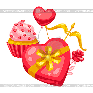 Happy valentines day wallpaper Royalty Free Vector Image