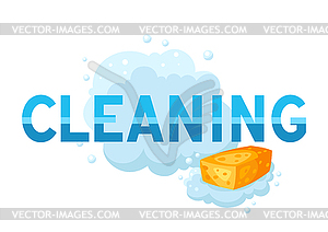 Домашняя уборка фон - векторное изображение клипарта