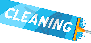 Housekeeping cleaning background - vector clipart