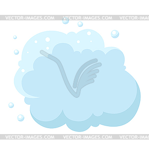 Cloud of foam or dust - vector clipart