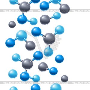 Фон с абстрактными молекулами или атомами - изображение в векторе / векторный клипарт