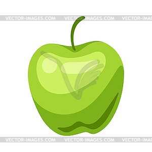 Green apple - vector EPS clipart