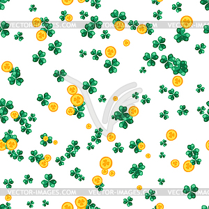 Saint Patricks Day seamless pattern - vector image