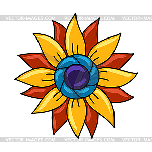 Mexican decoration of talavera ceramic tile pattern - vector image