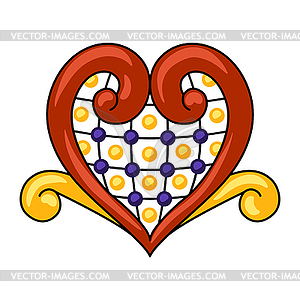 Mexican decoration of talavera ceramic tile pattern - vector image