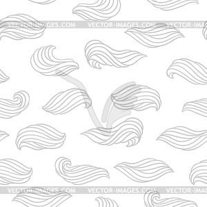 Seamless wave pattern. Background with sea, river o - vector image