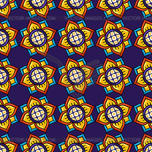 Mexican talavera seamless pattern. Decorative - vector image