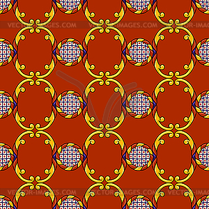 Mexican talavera seamless pattern. Decorative - vector image