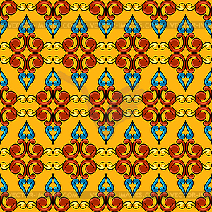 Mexican talavera seamless pattern. Decorative - vector clipart