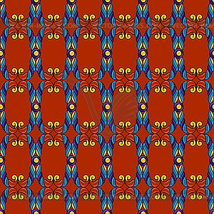 Mexican talavera seamless pattern. Decorative - vector clip art