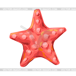 Starfish. Tropical underwater sea animal - royalty-free vector image