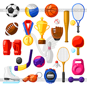 Set of sport icons - vector image