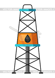 Oil derrick - vector clipart