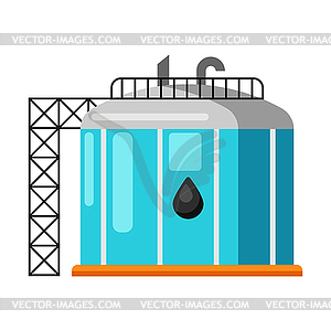 Нефтехранилище - векторное изображение