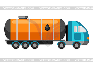 Oil tank truck - vector clip art