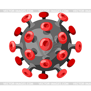 Icon of coronavirus molecule Covid-19. new virus - vector clipart