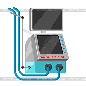 Artificial lung maintenance apparatus - vector EPS clipart