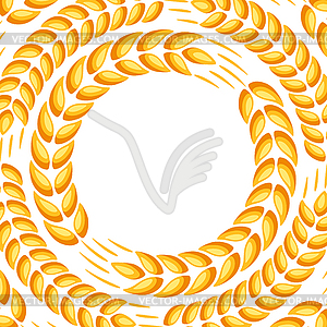 Background with wheat - vector image