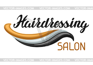 Hairdressing salon background - vector clipart / vector image