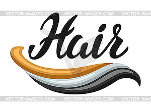 Hairdressing salon background - vector image