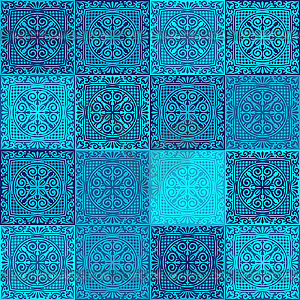 Итальянская керамическая плитка. Средиземное море - векторный клипарт / векторное изображение