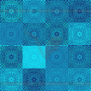 Italian ceramic tile pattern. Mediterranean - stock vector clipart