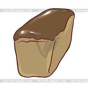 Freshly baked rye bread - vector clipart