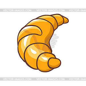 Freshly baked croissant - vector clip art