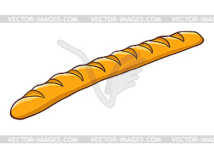 Freshly baked french baguette - vector image