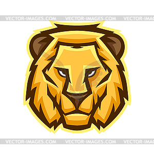 Mascot stylized lion head - vector clipart