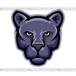 Mascot stylized cougar head - vector clip art