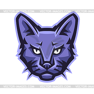 Mascot stylized cat head - vector clipart / vector image