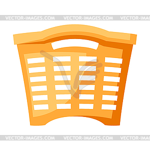 Plastic basket - vector clip art