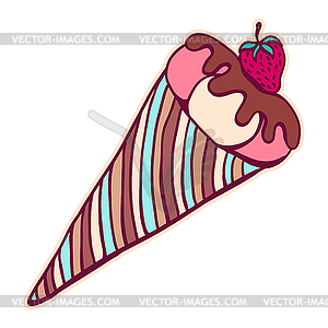 Sweet ice cream - vector clipart