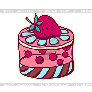 Sweet cake - vector clipart