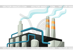 Factory or industrial building - vector clipart