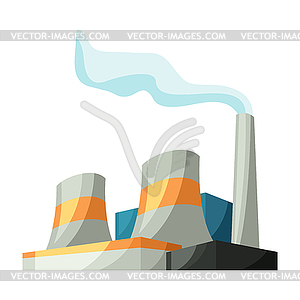 Factory or industrial building - vector clip art