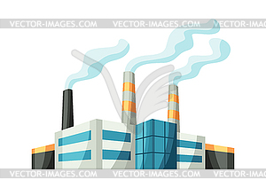 Factory or industrial building - vector image