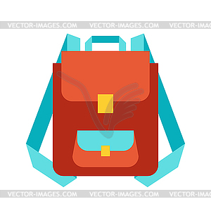 Stylized backpack - vector clipart