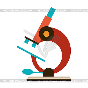 Stylized microscope - vector clip art