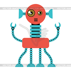 Funny robot - vector image