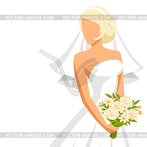 Свадьба прекрасной невесты - клипарт в векторном формате