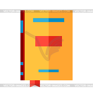 Stylized closed book - vector clipart