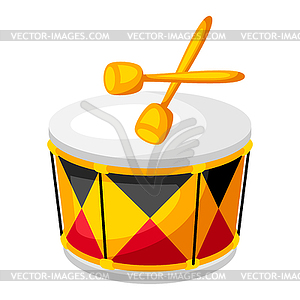 Carnival drum - vector image