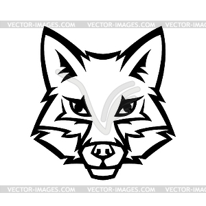 Mascot stylized fox head - stock vector clipart