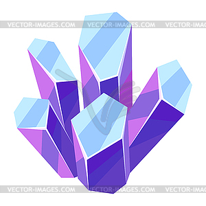 Crystal or mineral - vector clip art