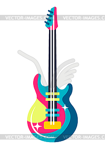 Musical electric guitar - royalty-free vector image