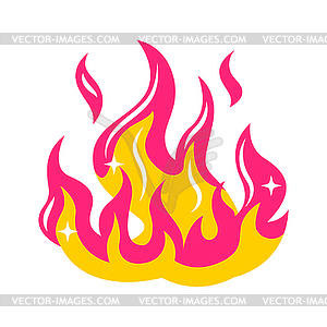 Abstract stylized fire or bonfire - vector image