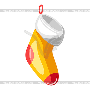 Christmas sock for gifts - royalty-free vector image